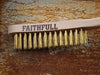 Faithfull Brass Scratch Brush, Three Row Faithfull - Town Tools