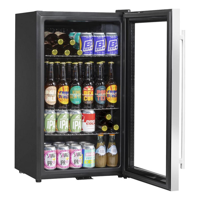 Baridi 85L Wine, Beer & Drinks Fridge with Thermostat - Stainless Steel Baridi - Town Tools