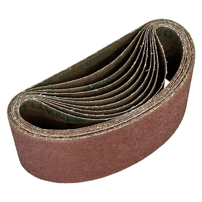 Sealey Sanding Belt 100 x 620mm 36Grit Pack of 5 WSB62365 Sealey - Town Tools 