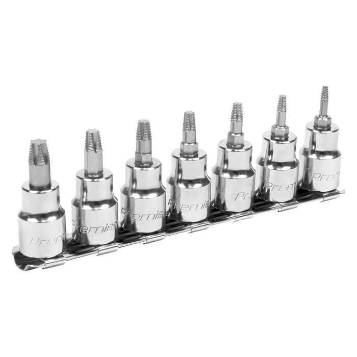 Sealey TRX-Star* Socket Bit Set Lock-Onï 7pc 3/8"Sq Drive AK62263