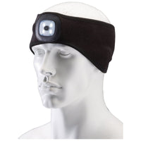 Draper Headband with USB Rechargeable LED Torch, 1W, Black, One Size 95172