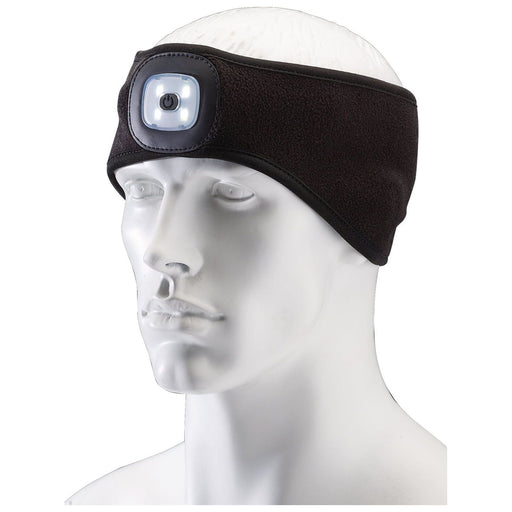 Draper Headband with USB Rechargeable LED Torch, 1W, Black, One Size 95172 Draper - Town Tools 