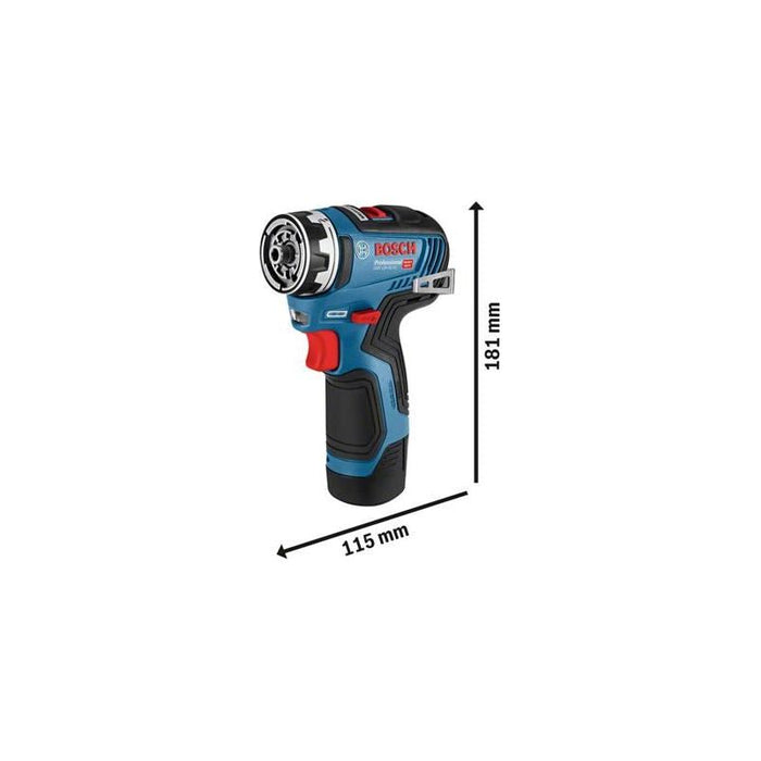 Bosch GSR 12V-35 FC Pro FlexiClick Drill Driver + 2 Attachments 12V Bare Unit Bosch - Town Tools