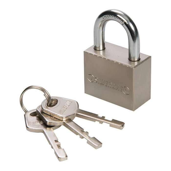 Silverline Steel Padlock 40mm Silverline - Town Tools 