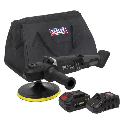 Sealey Brushless Rotary Polisher Kit180mm 20V 4Ah SV20 Series CP20VRPXKIT1 Sealey - Town Tools 