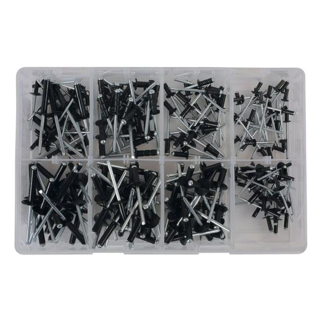 Tool Connection Assorted Popular Black Rivets 200pc 31844 Tool Connection - Town Tools 