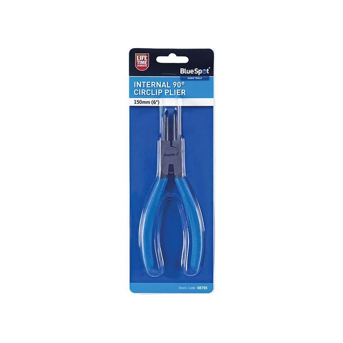 Bluespot Tools Circlip Pliers Internal Bent 90⁰ Tip 150mm (6in) BlueSpot Tools - Town Tools