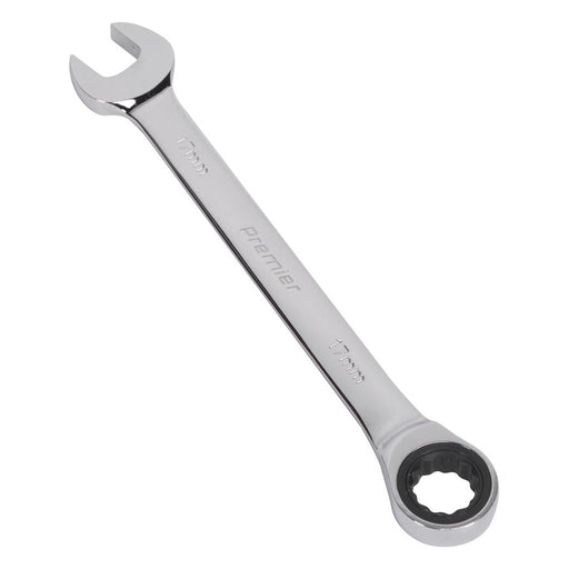 Sealey Ratchet Combination Spanner 17mm RCW17 Sealey - Town Tools 