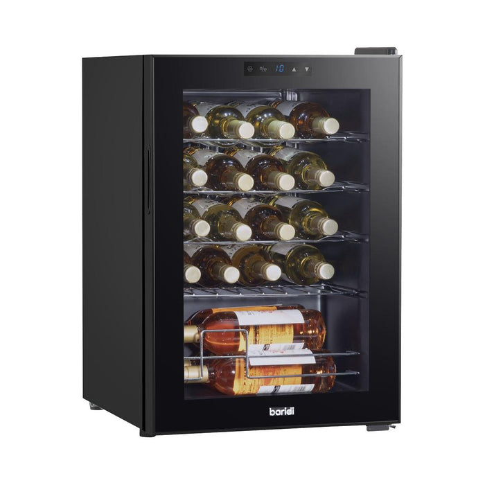 Baridi 20 Bottle Wine Cooler Fridge with Touchscreen Controls & LED Light - Black Baridi - Town Tools