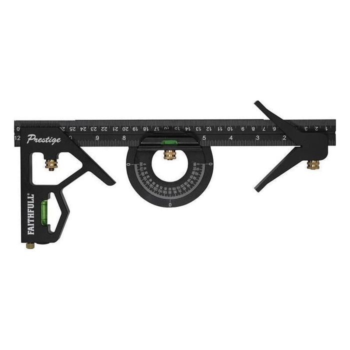 Faithfull Prestige Combination Square Set 300mm (12in) Faithfull - Town Tools