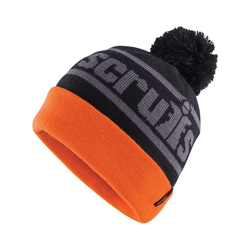 Scruffs Trade Bobble Hat Black/Orange Scruffs - Town Tools 