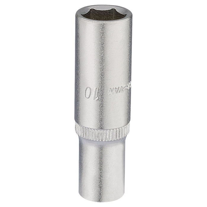 Draper Elora Deep Socket, 1/4" Sq. Dr., 10mm 58730 Draper - Town Tools 