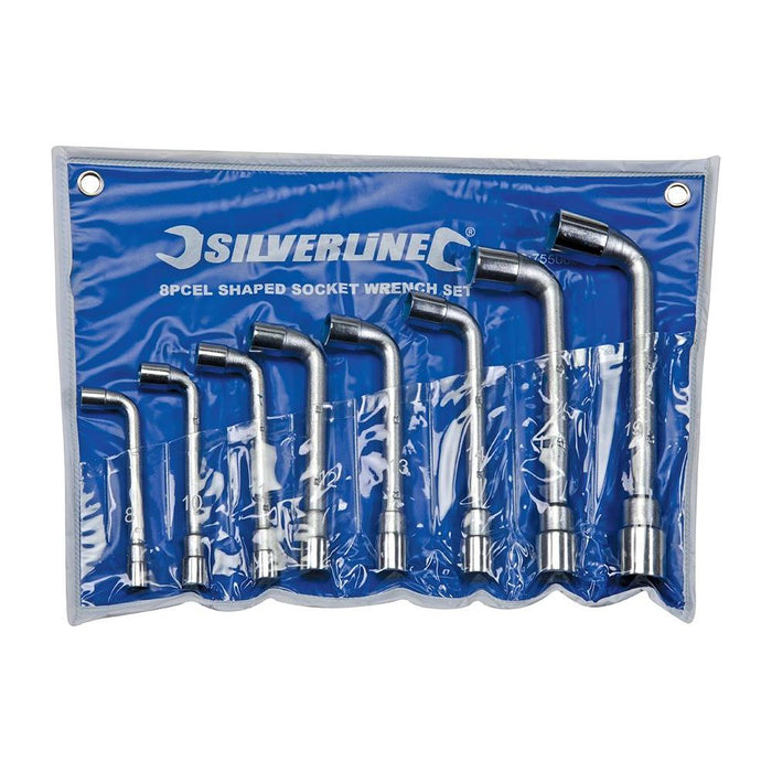 Silverline L-Shaped Socket Wrench Set 8pce 8 - 19mm Silverline - Town Tools 