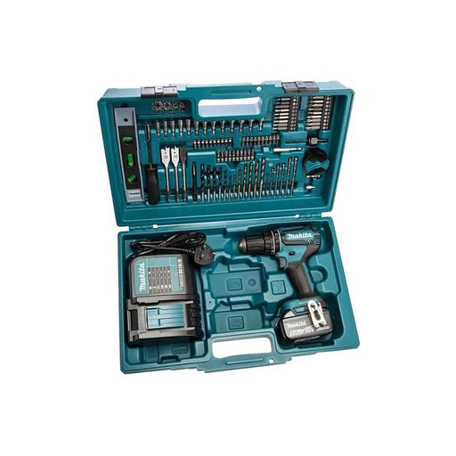 Makita DHP485STX5 Brushless Combi Drill 18V 1 x 5.0Ah Li-ion + 101 Piece Bit Set Makita - Town Tools