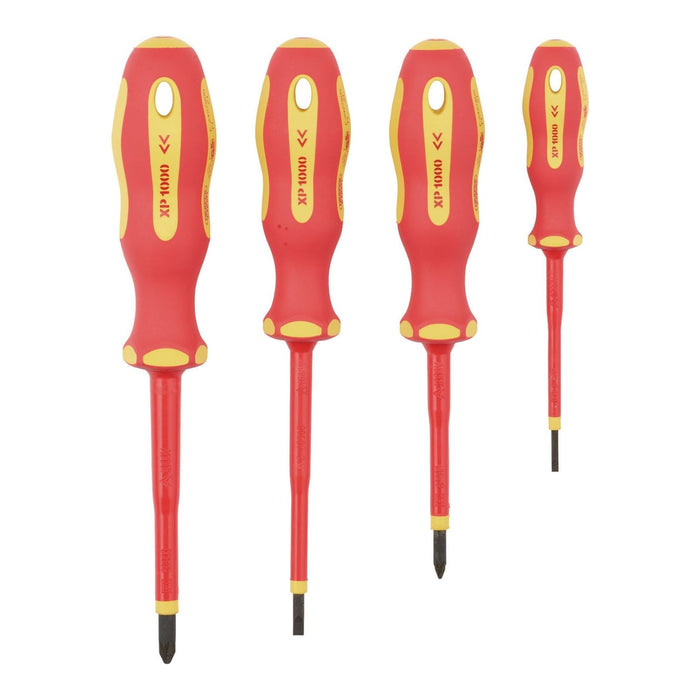 Draper XP1000 VDE Screwdriver Set (4 Piece) 64693 Draper - Town Tools 