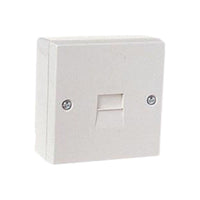 Dencon Telephone Socket 1 Way White