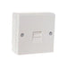 Dencon Telephone Socket 1 Way White Dencon - Town Tools