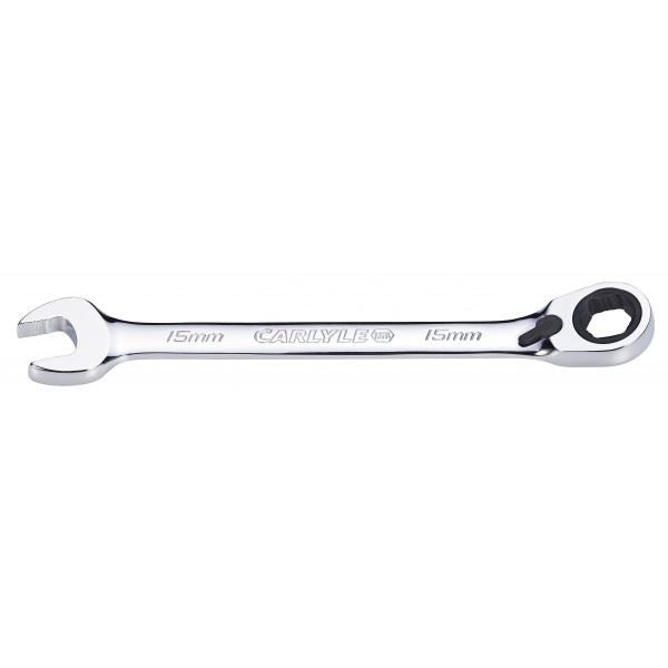 Carlyle Tools Spanner - Reversible Ratcheting - Metric - 15 mm