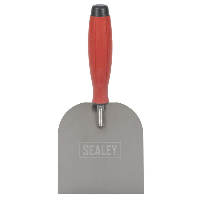 Sealey Stainless Steel Margin Trowel with Rubber Handle 120mm T1706 Sealey - Town Tools 