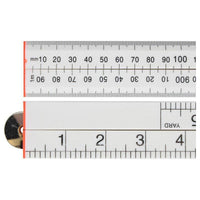 Faithfull Folding Rule White ABS Plastic 1m (36in)