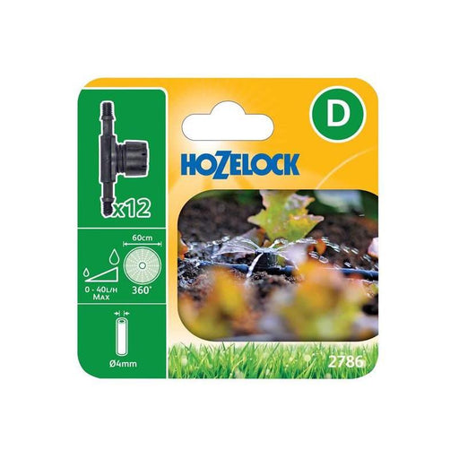 Hozelock 2786 In Line Adjustable Mini Sprinkler 4mm (Pack 12) Hozelock - Town Tools
