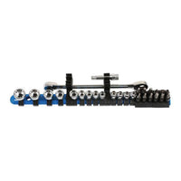 Laser Low Profile Alldrive Socket & Bit Set 1/4"D 27pc 6887