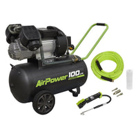 Sealey 100L Direct Drive V-Twin Air Compressor 3hp with Air Accessory Kit