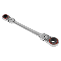 Sealey Ratchet Ring Spanner 4-in-1 Flexi-Head Reversible Metric Platinum Series