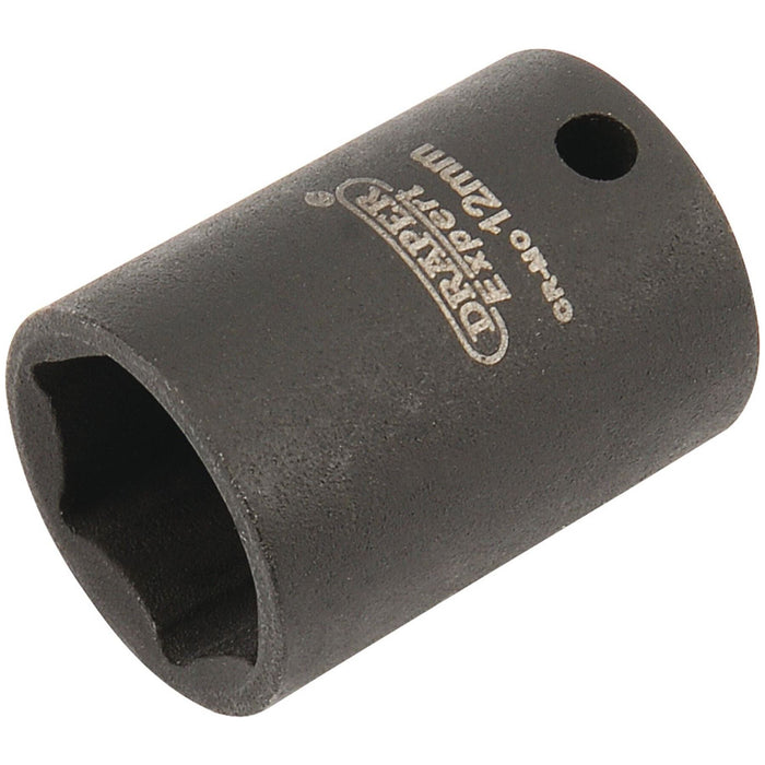 Draper Expert HI-TORQ 6 Point Impact Socket, 1/4" Sq. Dr., 12mm Draper - Town Tools 