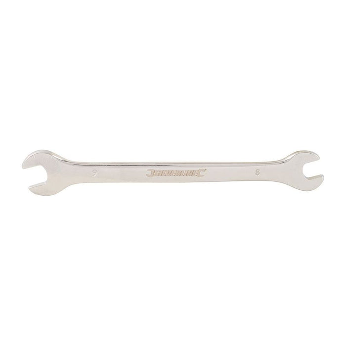 Silverline Open Ended Spanner 8 x 9mm Silverline - Town Tools 