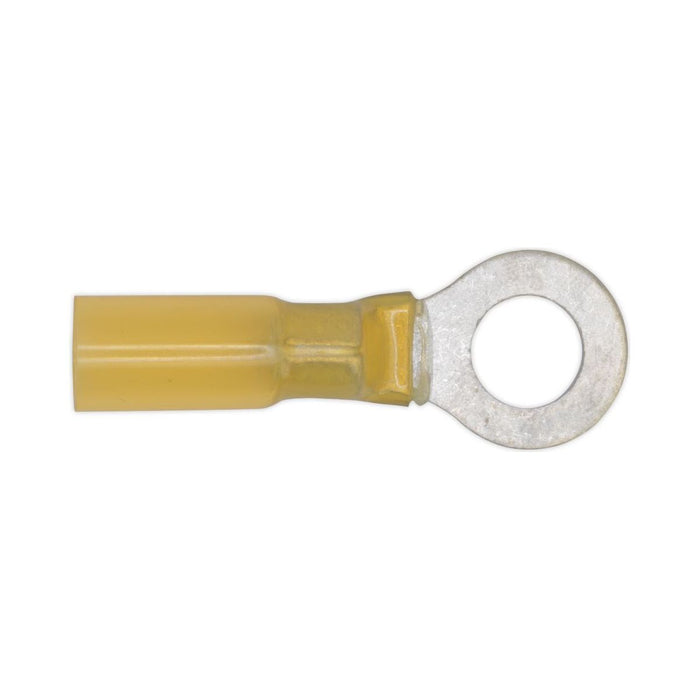 Sealey Heat Shrink Ring Terminal8.4mm Yellow Pack of 25 YTSR2584 Sealey - Town Tools 