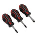 Sealey Premier Premier GripMAX Stubby Screwdriver Set 3pc AK4328 Sealey Premier - Town Tools 