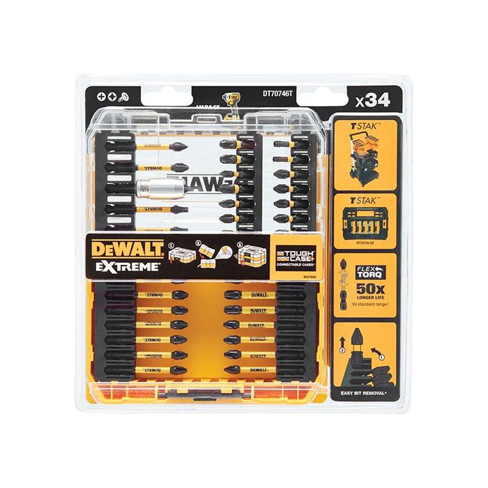 Dewalt Power Tools DT70746T FLEXTORQ™ Screwdriving Set, 34 Piece DeWALT Power Tools - Town Tools
