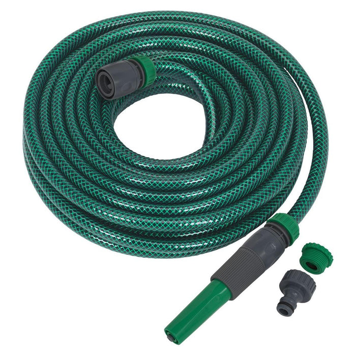 Sealey Water Hose 15m with Fittings GH15R/12 Sealey - Town Tools 