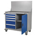 Sealey Industrial Mobile Workstation 5 Drawer & 1 Shelf Locker API1103A Sealey - Town Tools 