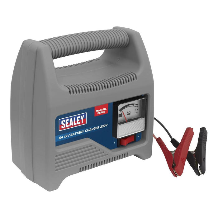 Sealey Battery Charger 12V 6A 230V DSBC6 Sealey - Town Tools 