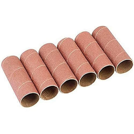 Draper Aluminium Oxide Sanding Sleeves for 10773, 38mm (Pack of 6) 25189 Draper - Town Tools 