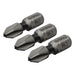Faithfull Phillips Impact Screwdriver Bits PH2 x 25mm (Pack 3) Faithfull - Town Tools