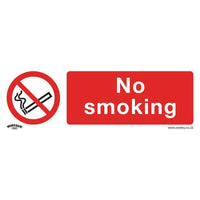 Sealey Prohibition Safety Sign No Smoking Self-Adhesive Vinyl Pack of 10