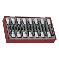 Teng Tools 1/2" Long Hex & TX Bit Socket Set TT1 15 Pieces