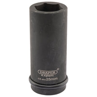 Draper Expert HI-TORQ 6 Point Deep Impact Socket, 3/4" Sq. Dr., 25mm