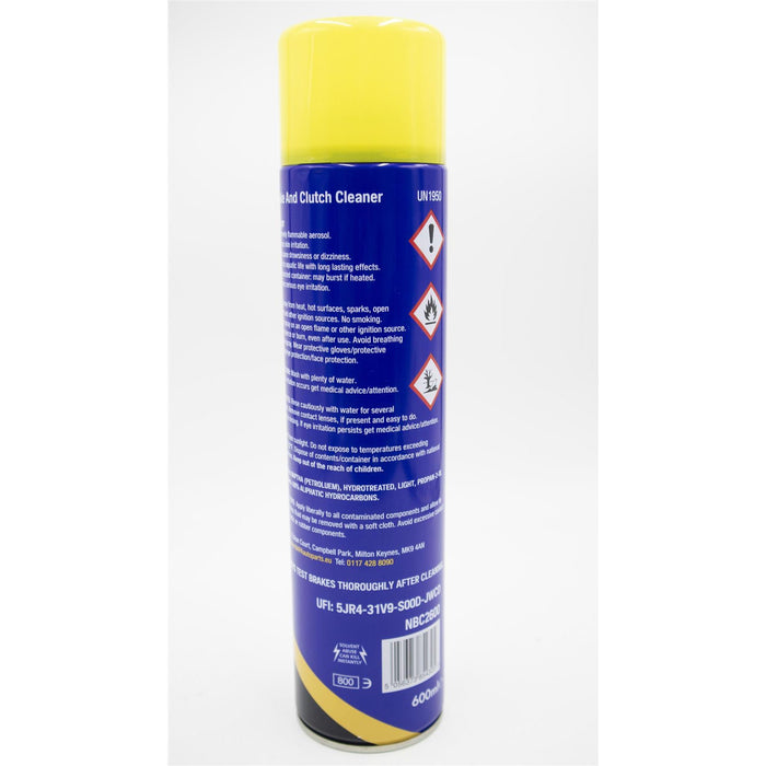 Genuine NAPA Brake And Clutch Cleaner 600Ml Fits