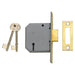 Union 2177 3 Lever Mortice Deadlock Satin Chrome 65mm 2.5in Box UNION - Town Tools