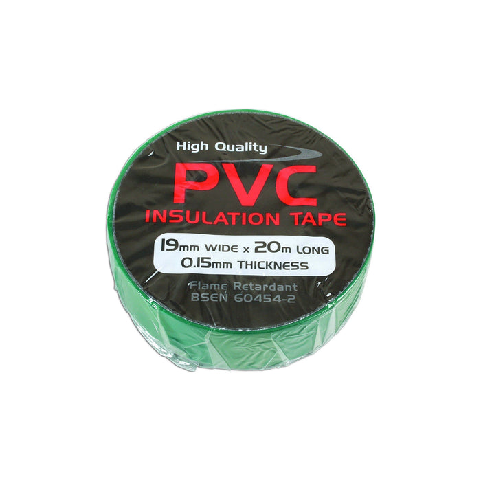 Tool Connection Green PVC Insulation Tape 19mm x 20m 1pc 36890 Tool Connection - Town Tools 