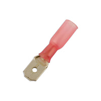 Connect Red Heat Shrink Male Push-on Terminal 6.3mm 25pc 30166