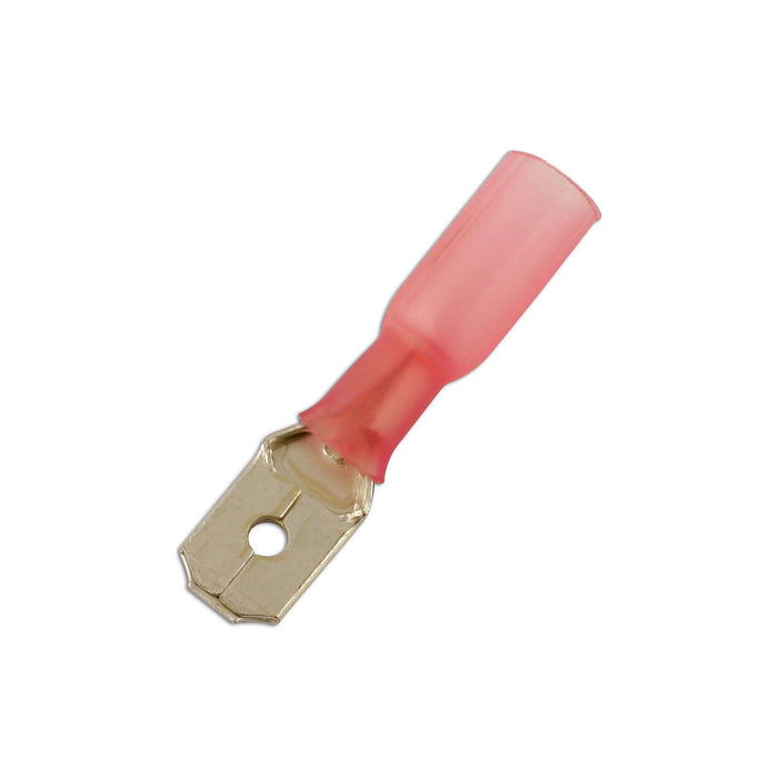 Connect Red Heat Shrink Male Push-on Terminal 6.3mm 25pc 30166 Tool Connection - Town Tools 