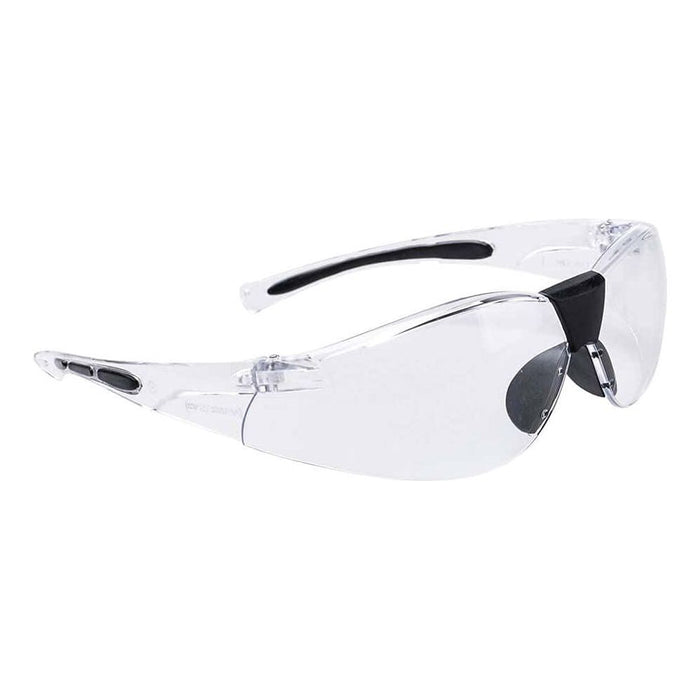 Portwest Lucent Spectacles - Clear/Black Frame - Clear Lens