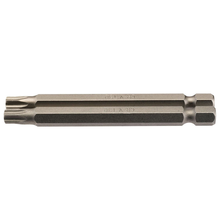 Draper TX-STAR Insert Bit, 1/4" Hex, 75mm Long, T30 (Pack of 2) Draper - Town Tools 