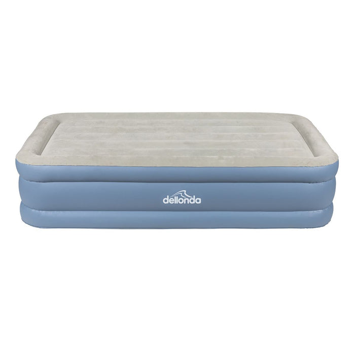 Dellonda Raised Air Bed with Built-in Electric Pump & Storage Bag - Single