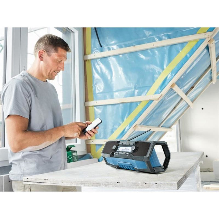 Bosch GPB 18V-2 C Professional Bluetooth DAB+ Radio 240V & Li-ion Bare Unit Bosch - Town Tools